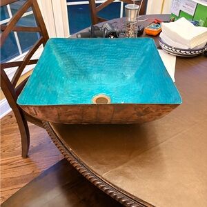 Copper sink from Morocco